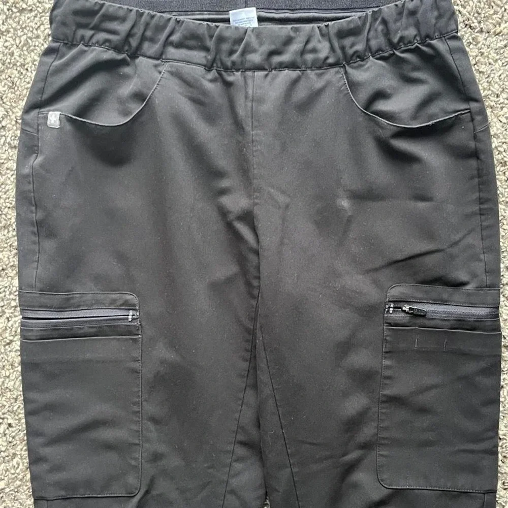 FIGS Technical Collection Black Scrub Jogger Pants W19SW2002 Mens Small